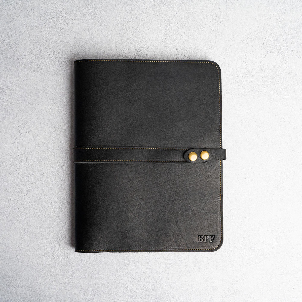 Your Logo + Our Leather - The Vanderbilt 2.0 Fine Leather Portfolio Padfolio - Custom Logo + Corporate Gifting