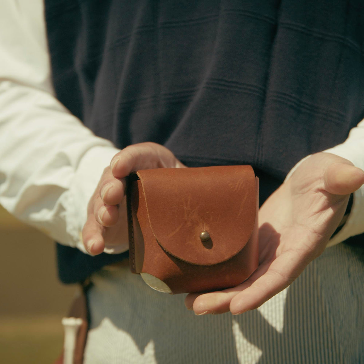 Personalized Fine Leather Golf Ball Holster