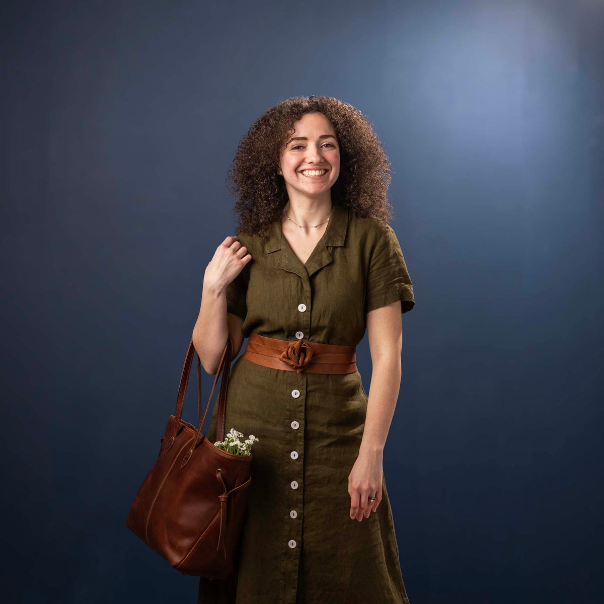 Women's Full Grain Leather Wrap Belt