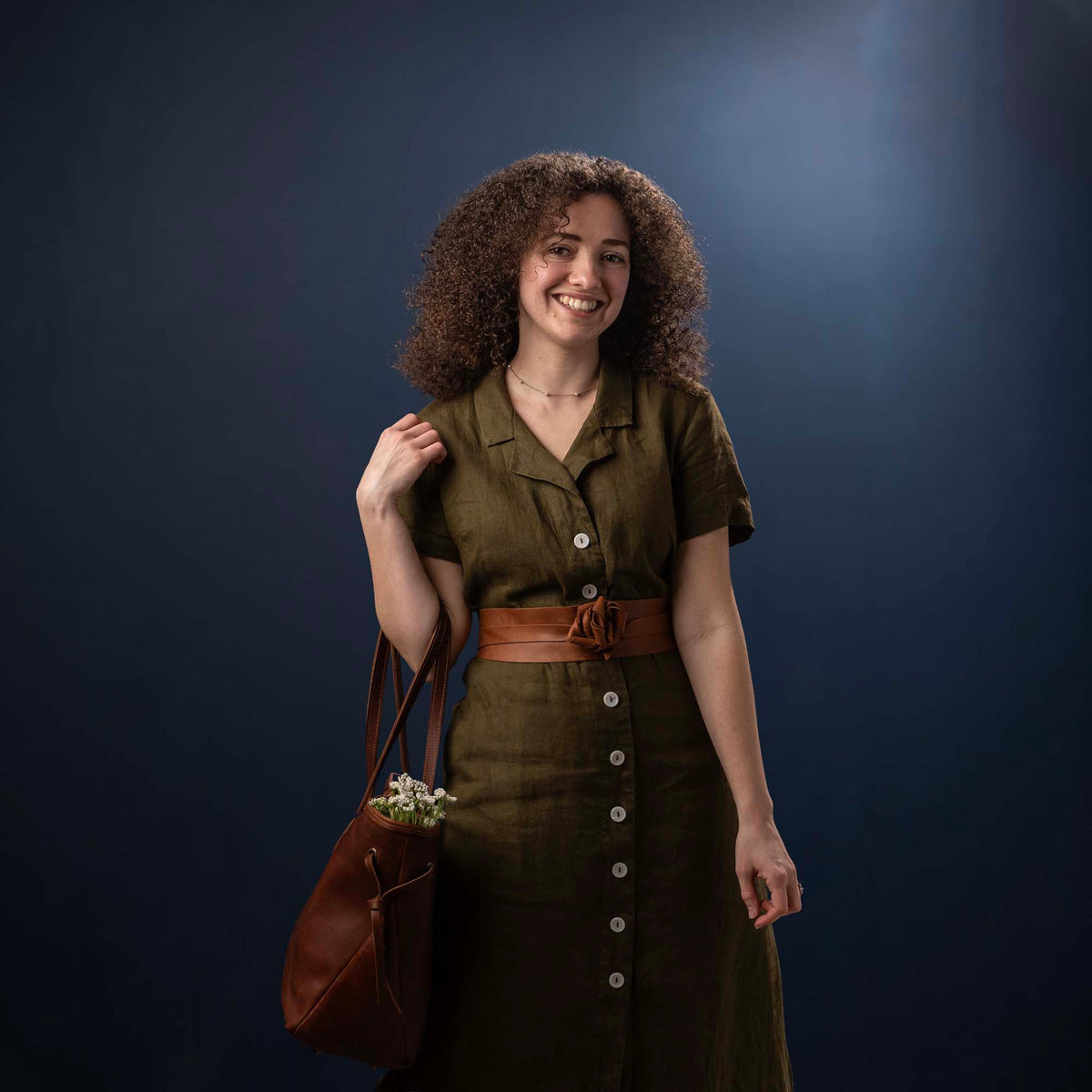 Women's Full Grain Leather Wrap Belt