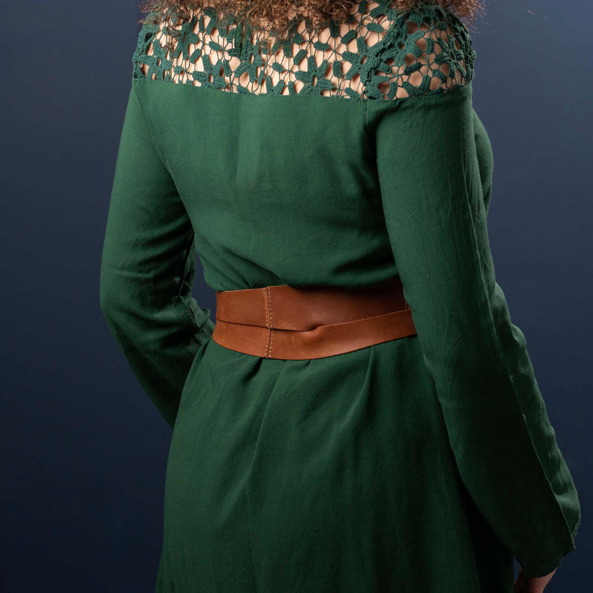 Women's Full Grain Leather Wrap Belt