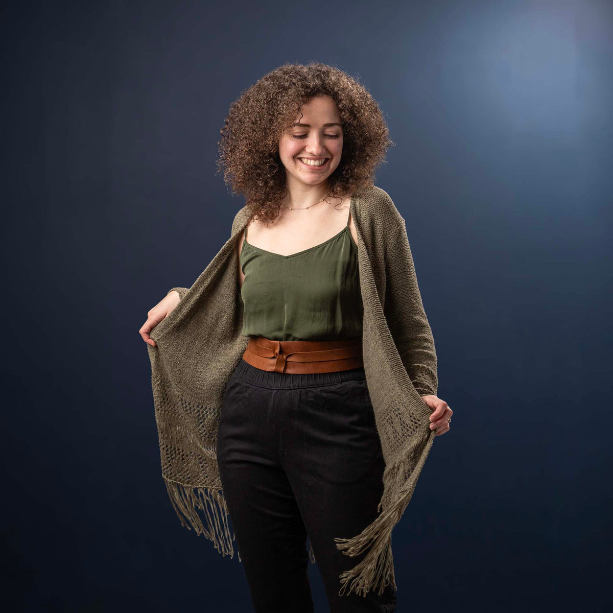 Women's Full Grain Leather Wrap Belt