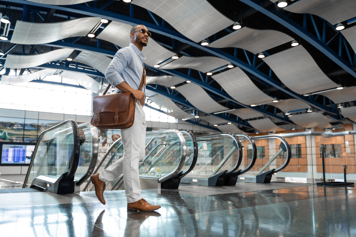 Your Logo + Our Leather - The No. 1860 EXPRESS - Fine Leather Messenger Bag & Briefcase - Custom Logo and Corporate Gifting