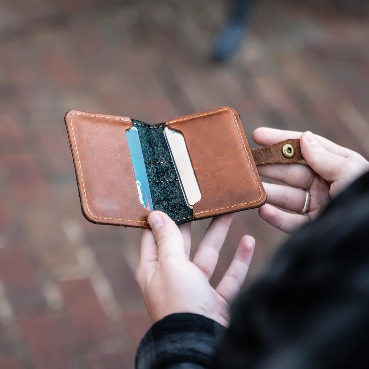 The Doolittle Fine Leather Snap Closure Wallet BiFold