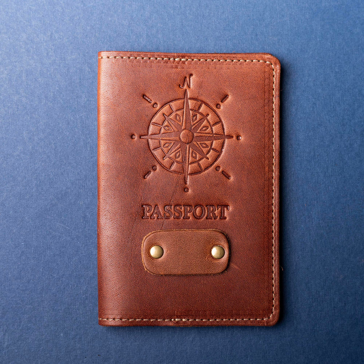 The Expedition Personalized Leather Passport Cover
