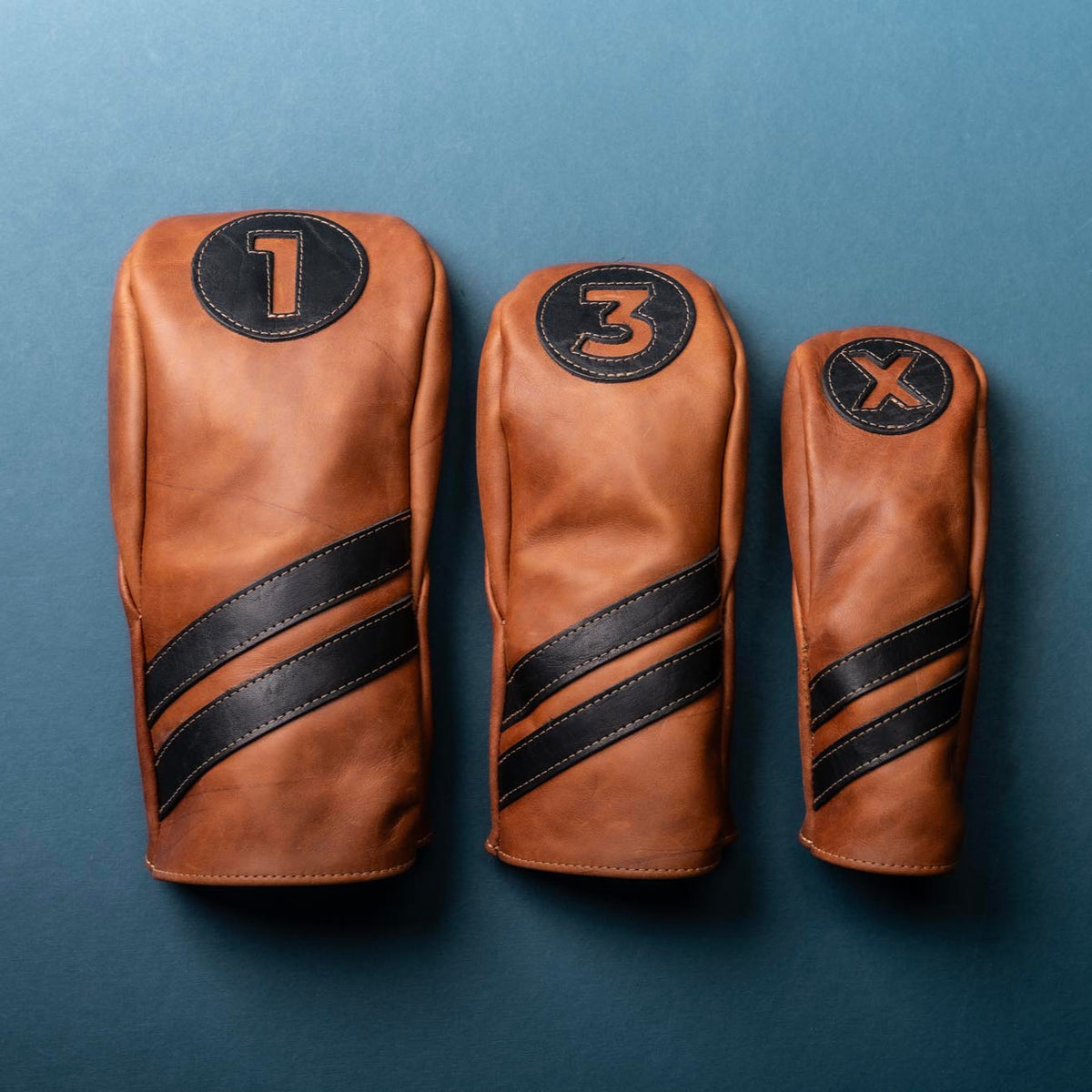 Personalized Fine Leather Golf Club Head Covers