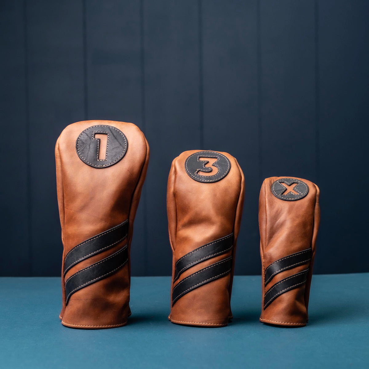 Personalized Fine Leather Golf Club Head Covers