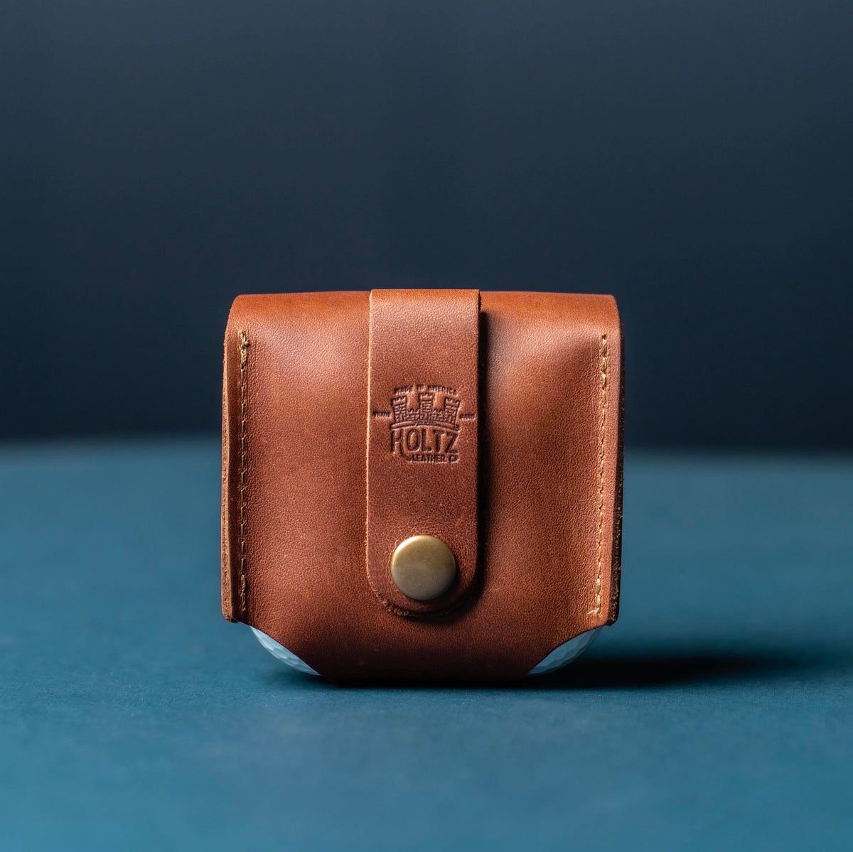 Personalized Fine Leather Golf Ball Holster