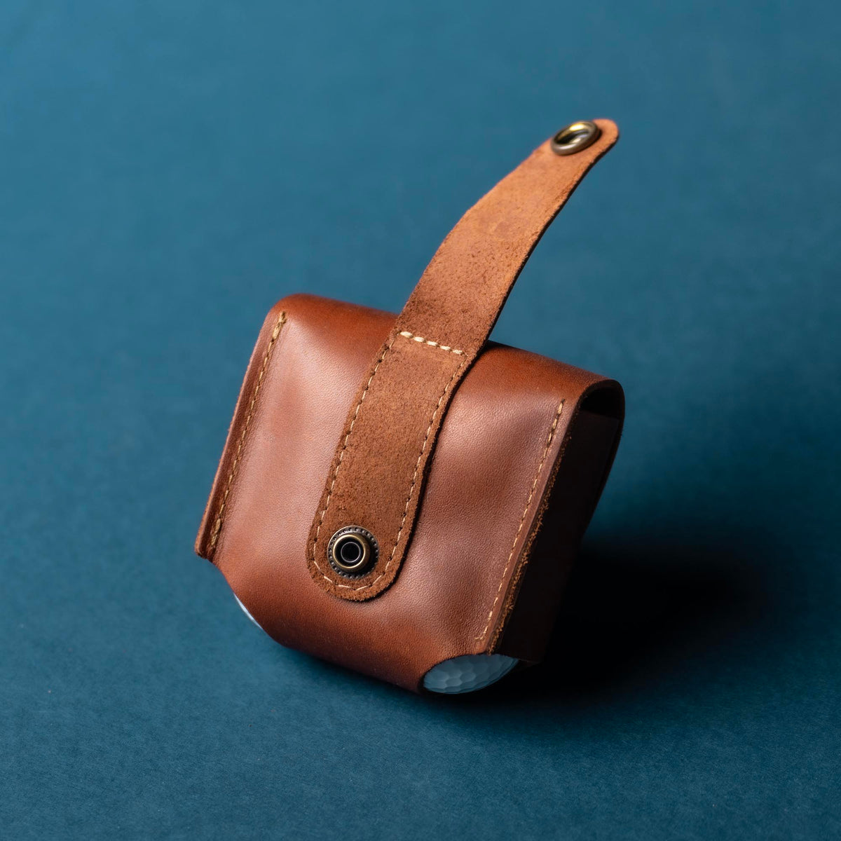 Personalized Fine Leather Golf Ball Holster