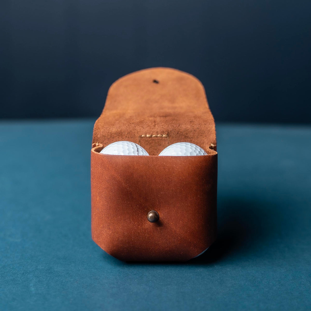 Personalized Fine Leather Golf Ball Holster