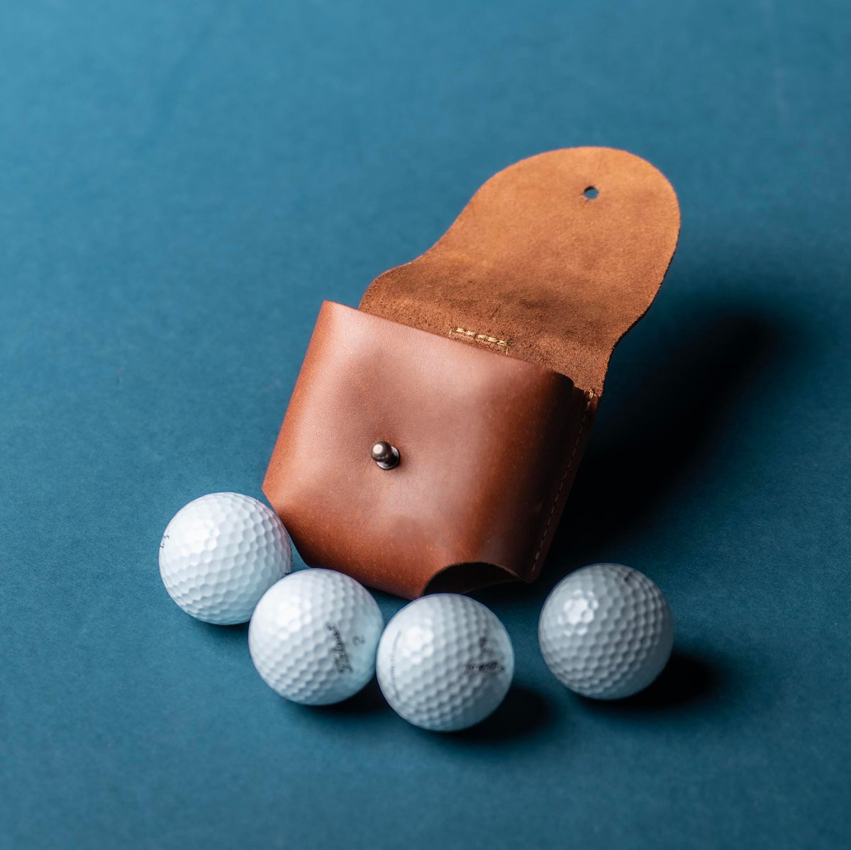 Personalized Fine Leather Golf Ball Holster