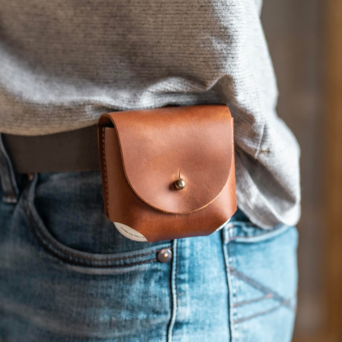 Personalized Fine Leather Golf Ball Holster