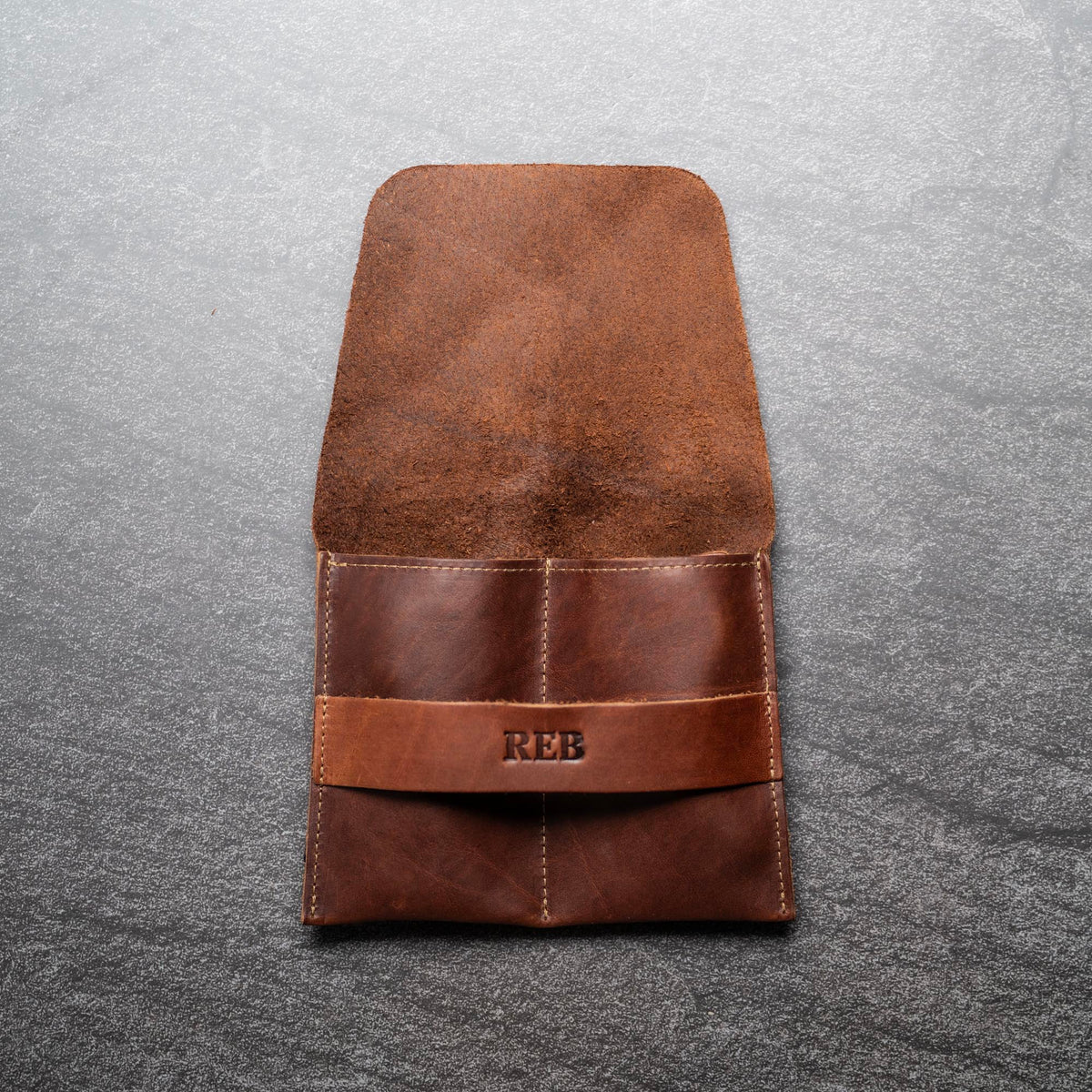 The Meridian - Personalized Full Grain Leather Watch Holder Travel Case