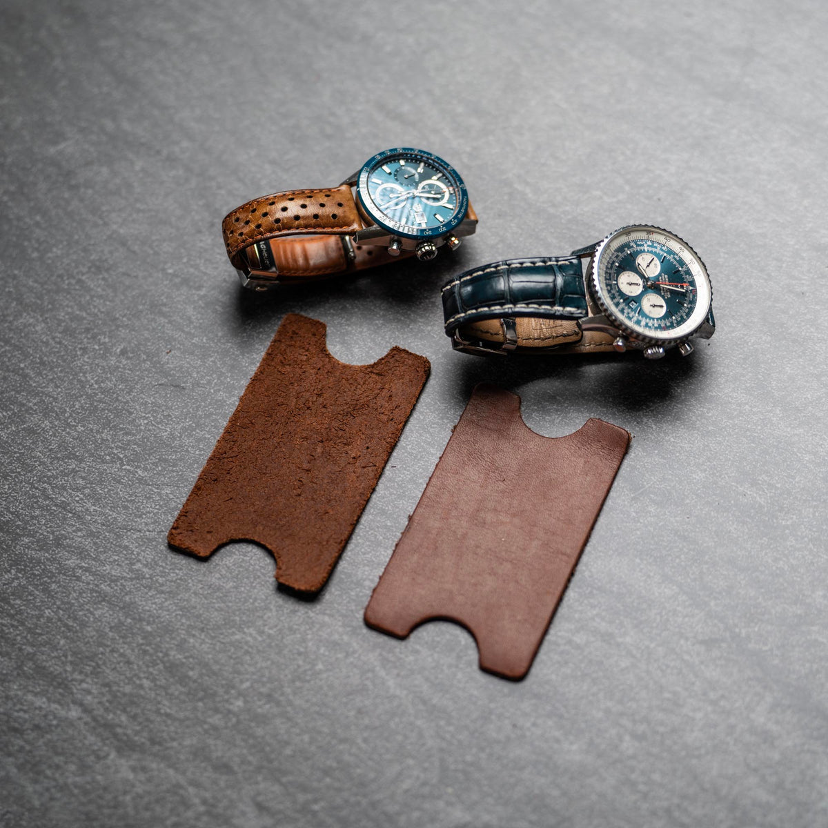 The Meridian - Personalized Full Grain Leather Watch Holder Travel Case