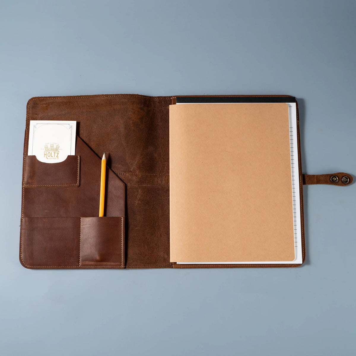 Your Logo + Our Leather - The Vanderbilt 2.0 Fine Leather Portfolio Padfolio - Custom Logo + Corporate Gifting