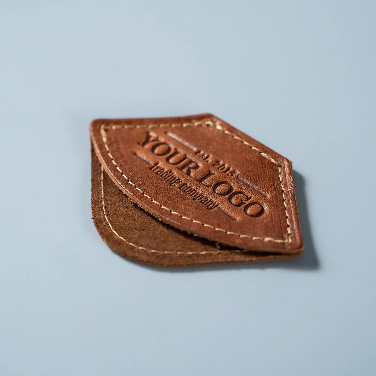 Your Logo + Our Leather - The Inkling Personalized Fine Leather Corner Bookmark - Custom Logo and Corporate Gifting