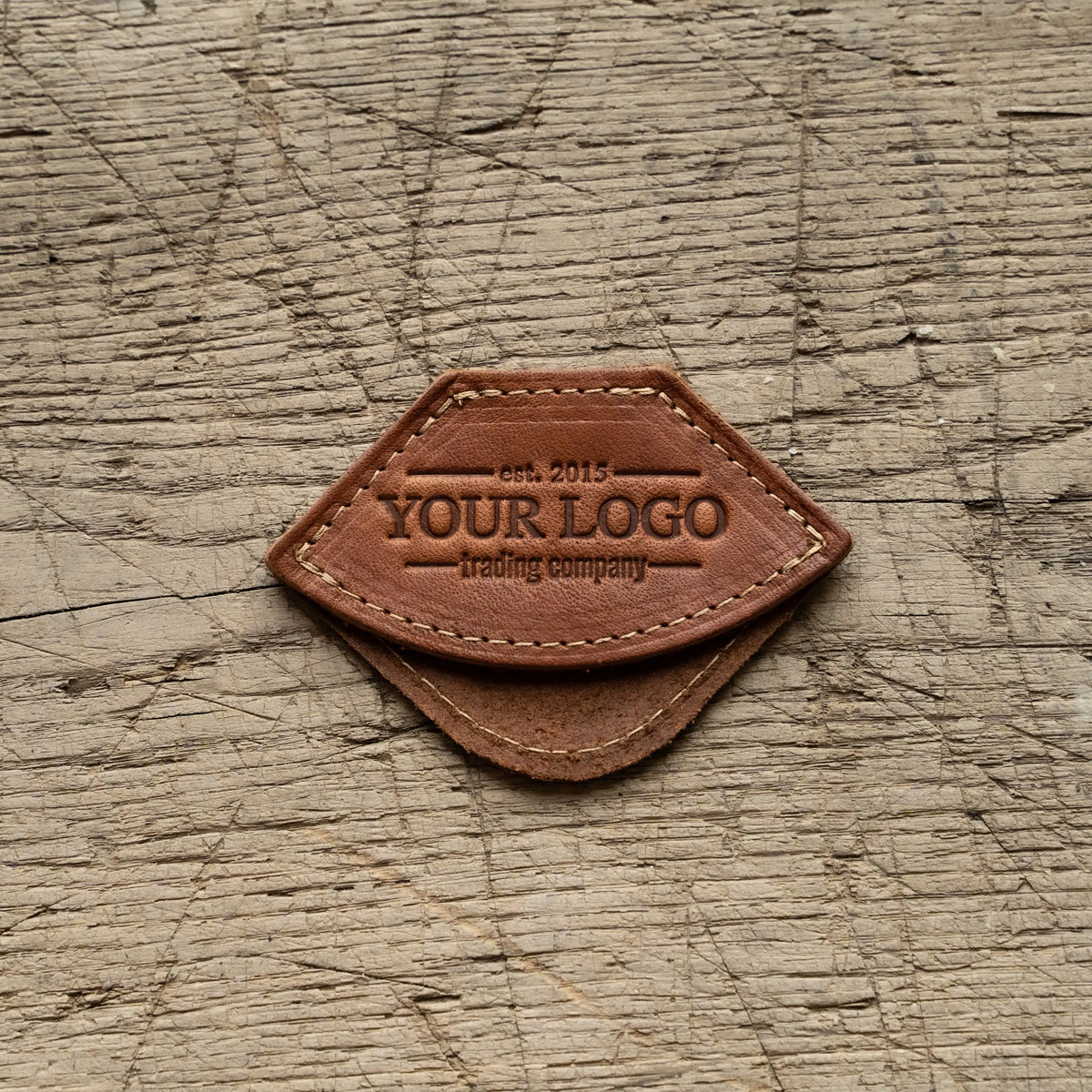 Your Logo + Our Leather - The Inkling Personalized Fine Leather Corner Bookmark - Custom Logo and Corporate Gifting