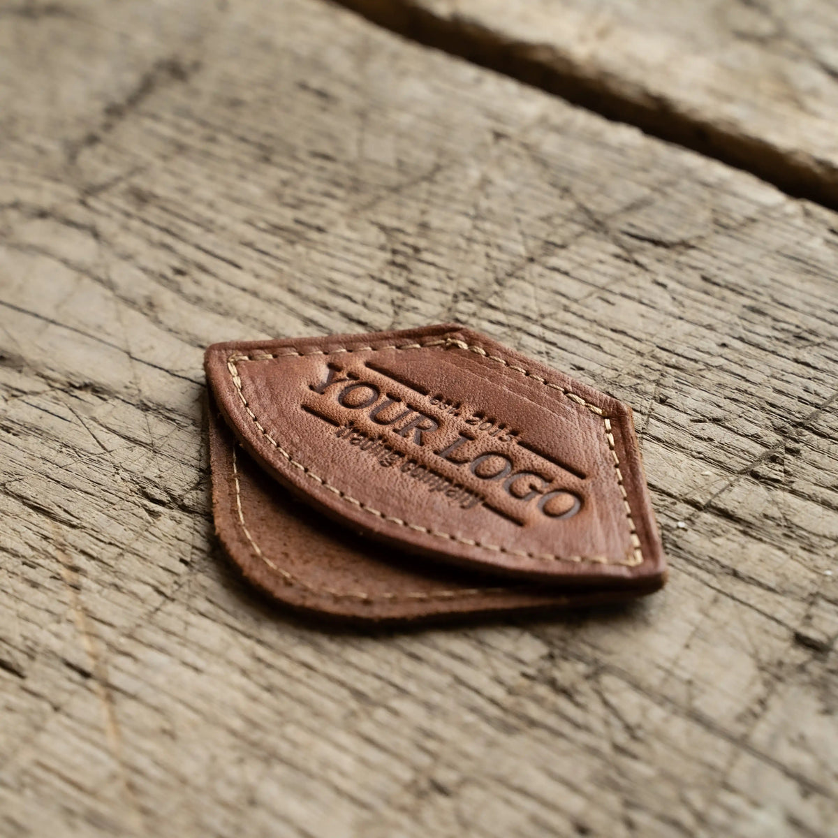 Your Logo + Our Leather - The Inkling Personalized Fine Leather Corner Bookmark - Custom Logo and Corporate Gifting