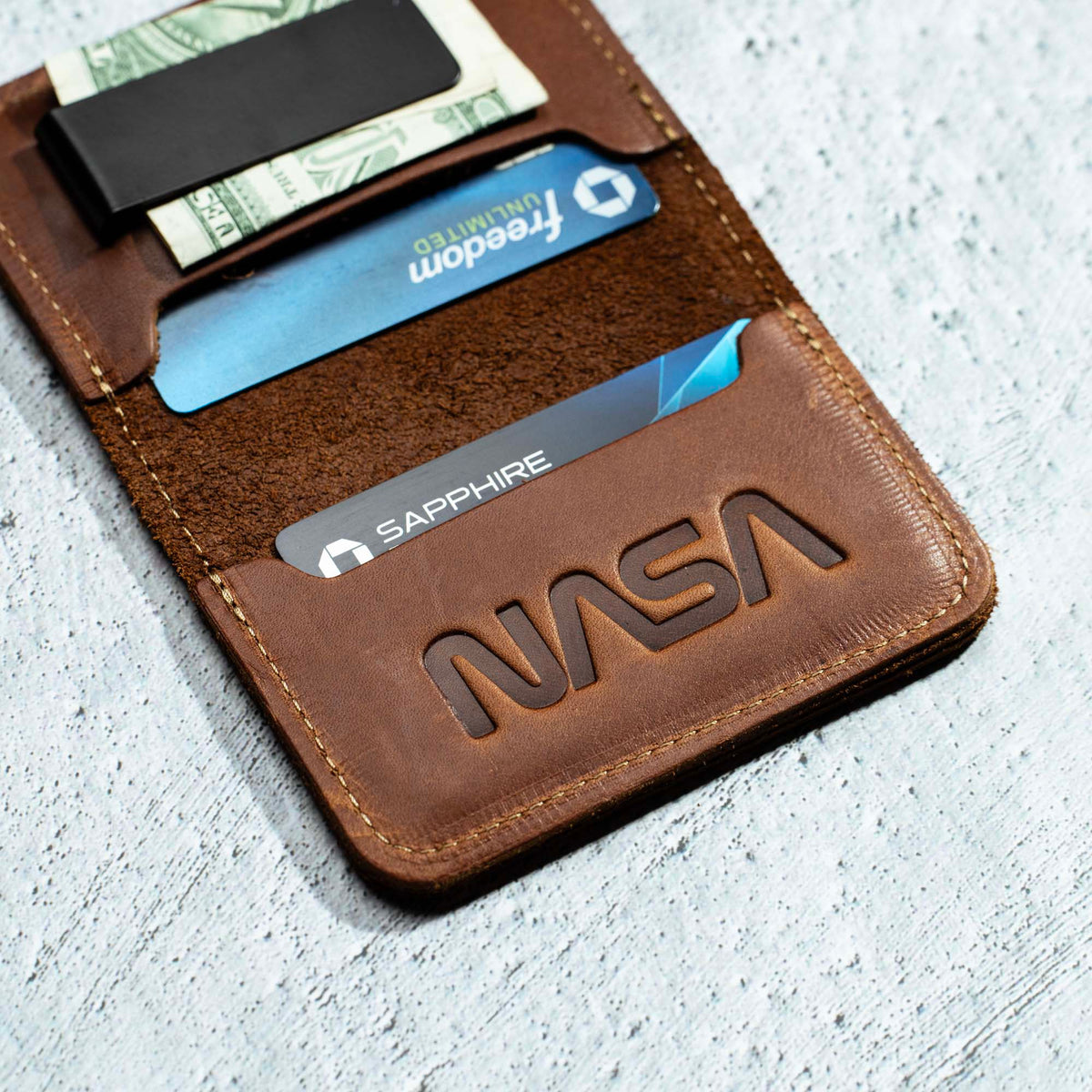 The Nasa Gates Full Grain Leather Wallet