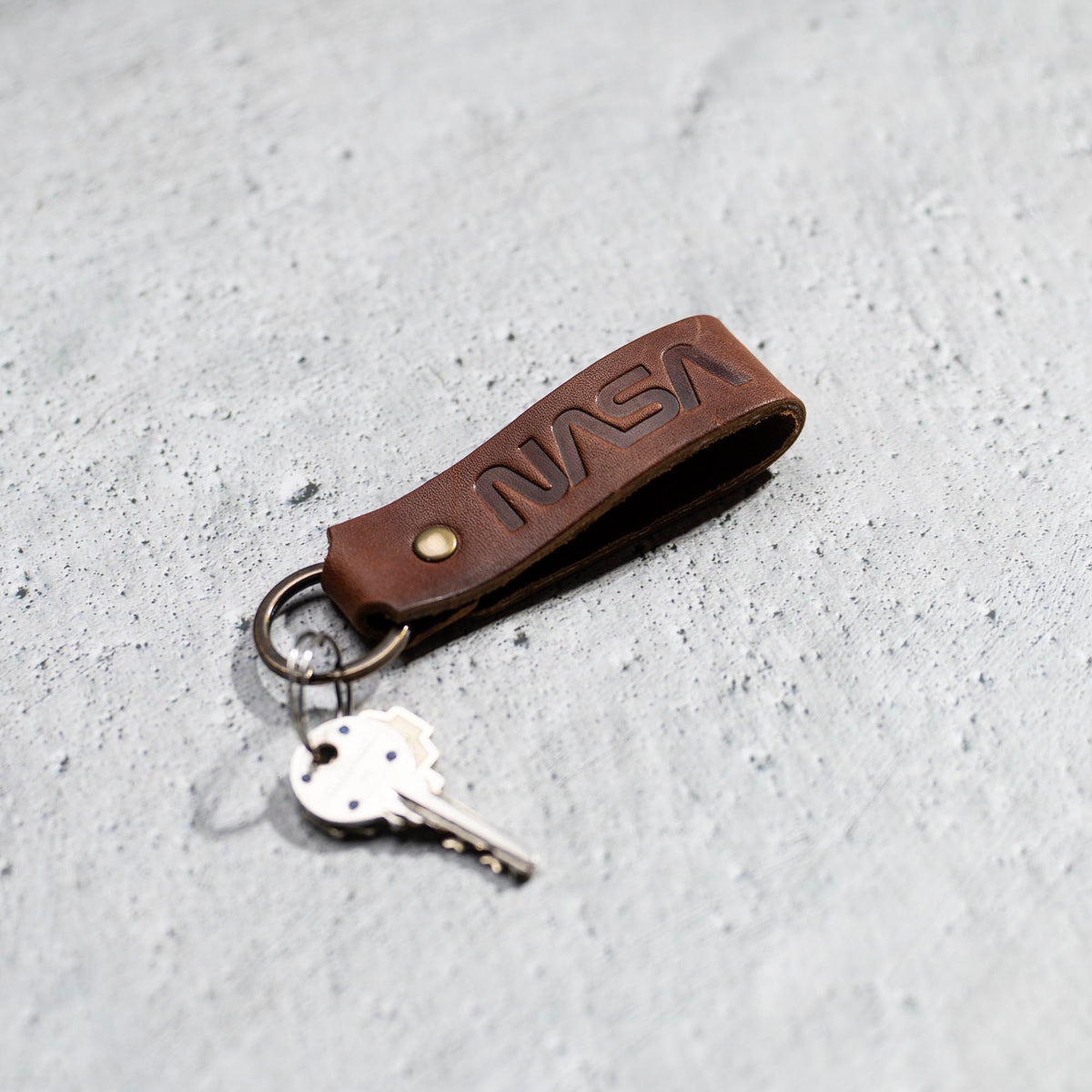 The Nasa Tucker Fine Leather Key Chain Key ring