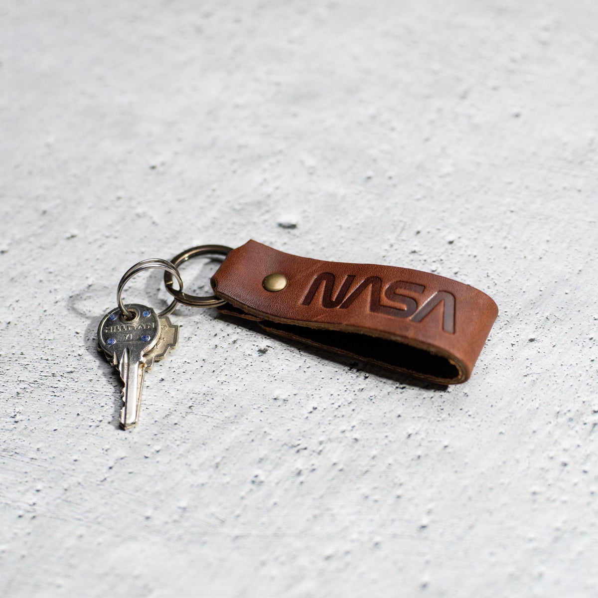 The Nasa Tucker Fine Leather Key Chain Key ring