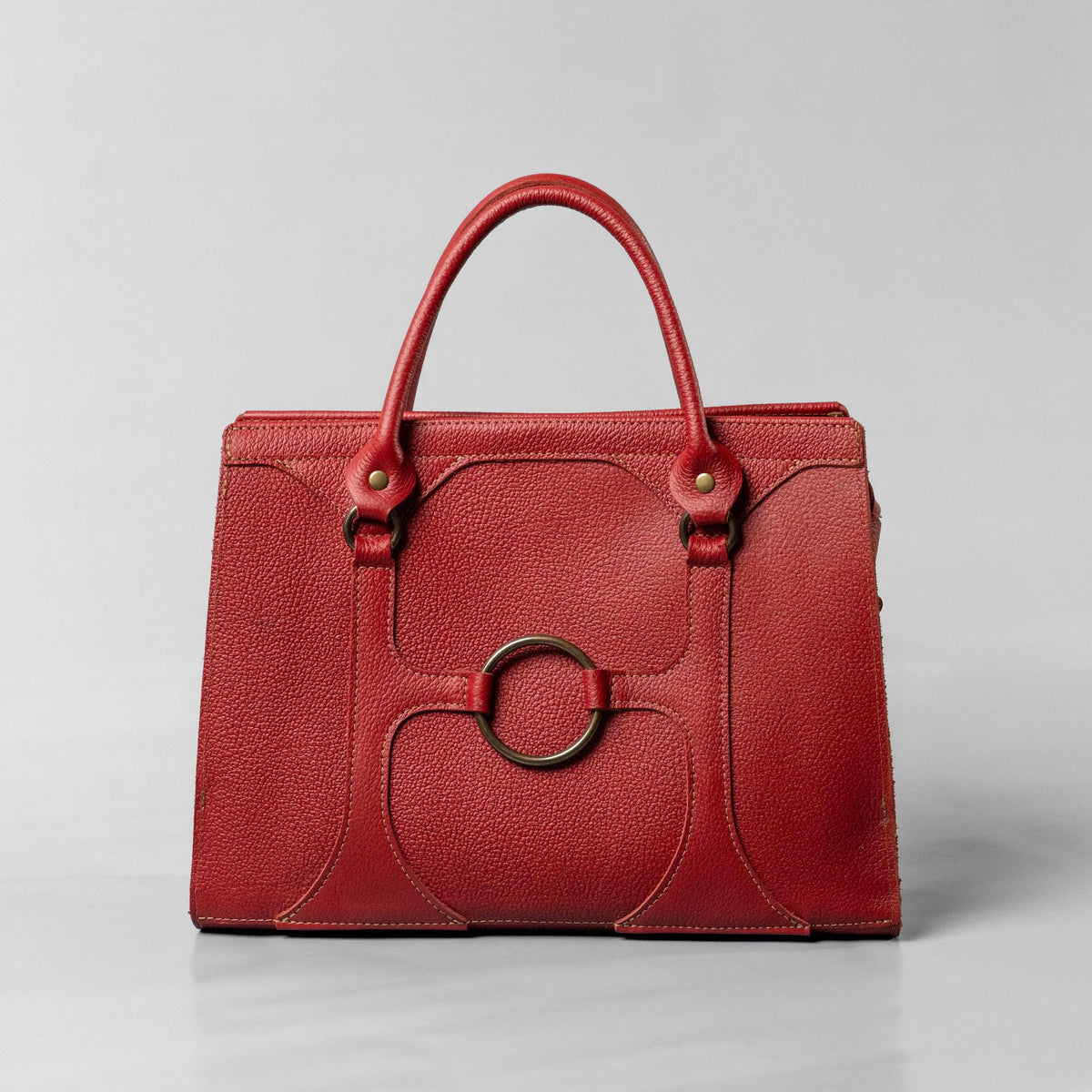 The Ellie Fine Leather Structured Women's Handbag and Crossbody Purse