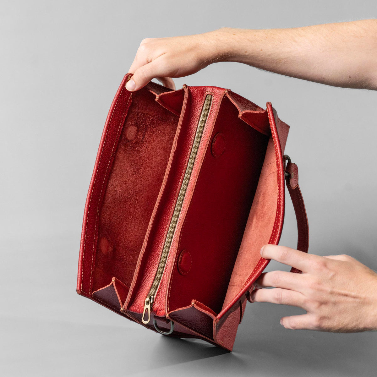 The Ellie Fine Leather Structured Women's Handbag and Crossbody Purse