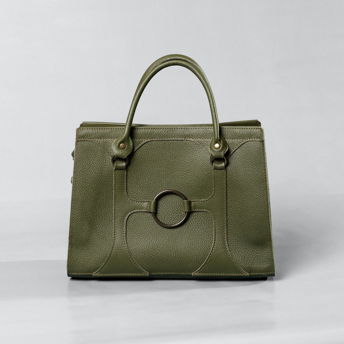 The Ellie Fine Leather Structured Women's Handbag and Crossbody Purse