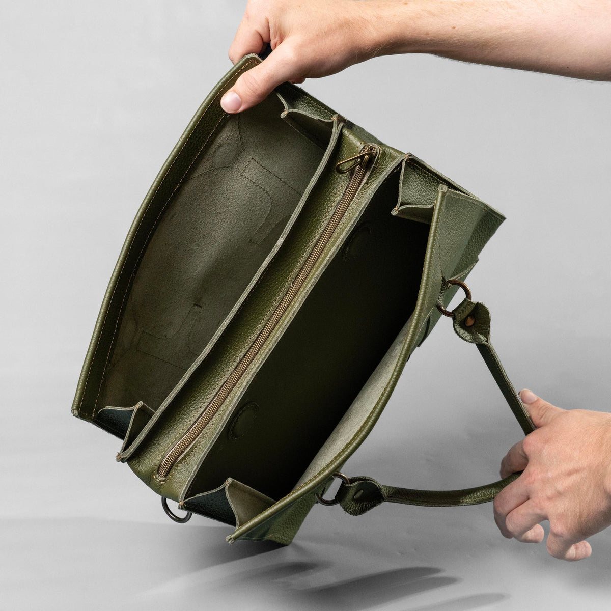 The Ellie Fine Leather Structured Women's Handbag and Crossbody Purse