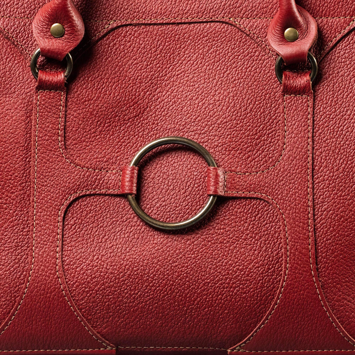 The Ellie Fine Leather Structured Women's Handbag and Crossbody Purse