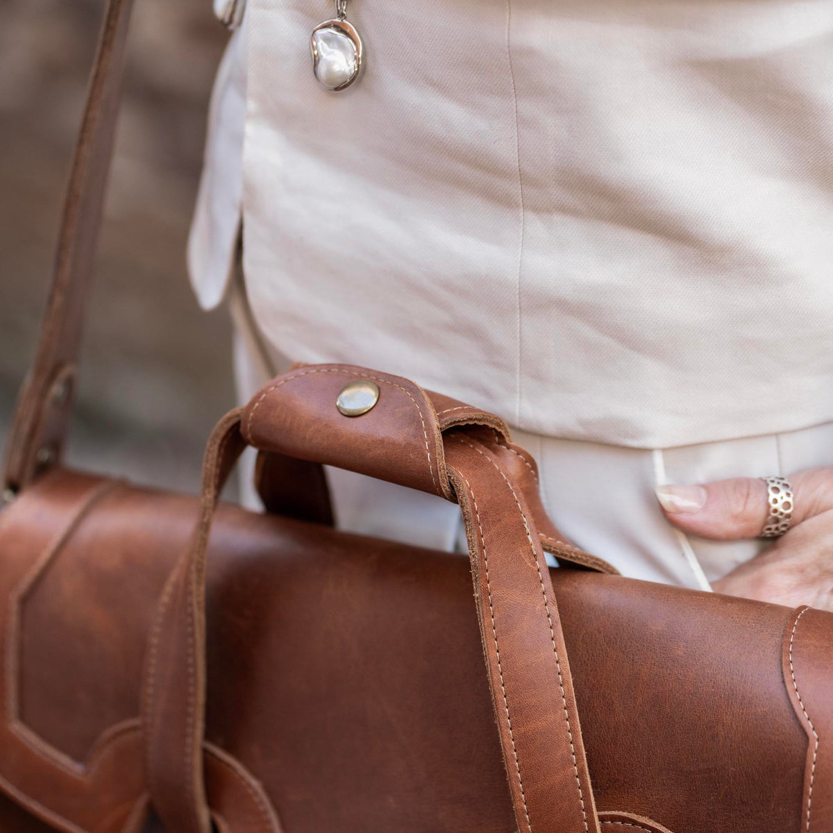 The No. 101 Professional Uptown Bag Fine Leather Briefcase