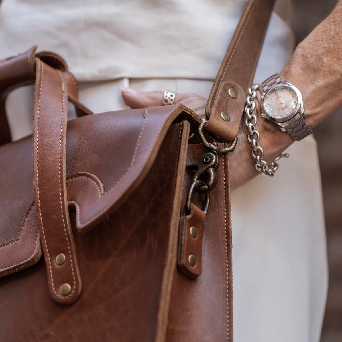 The No. 101 Professional Uptown Bag Fine Leather Briefcase