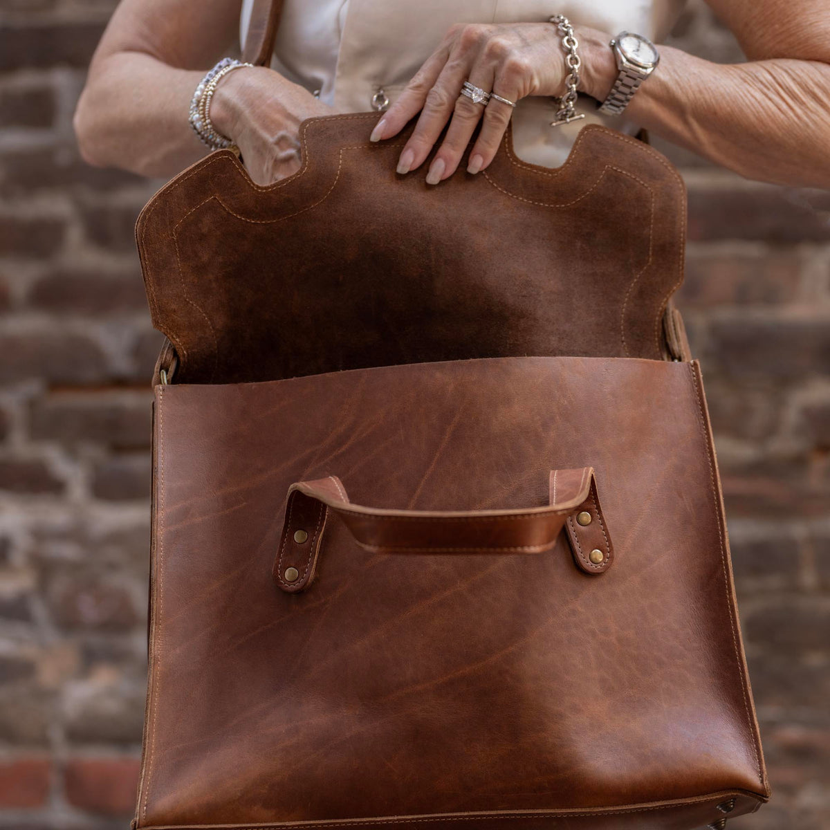 The No. 101 Professional Uptown Bag Fine Leather Briefcase