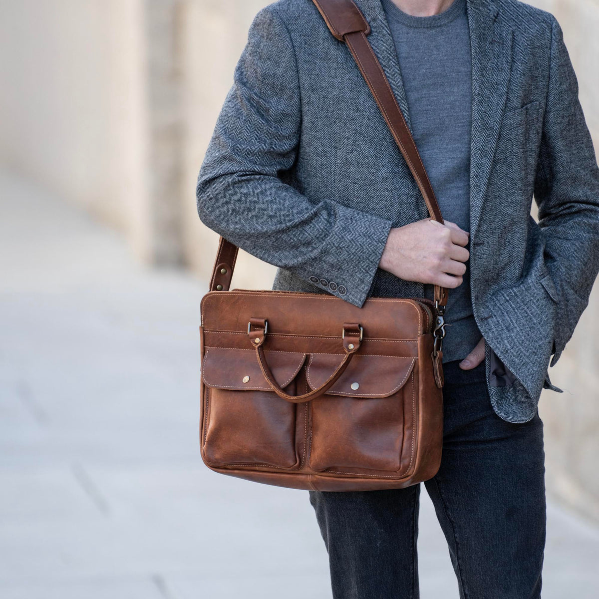 No. 102 Entrepreneur Women's Fine Leather Briefcase & Professional Laptop Bag