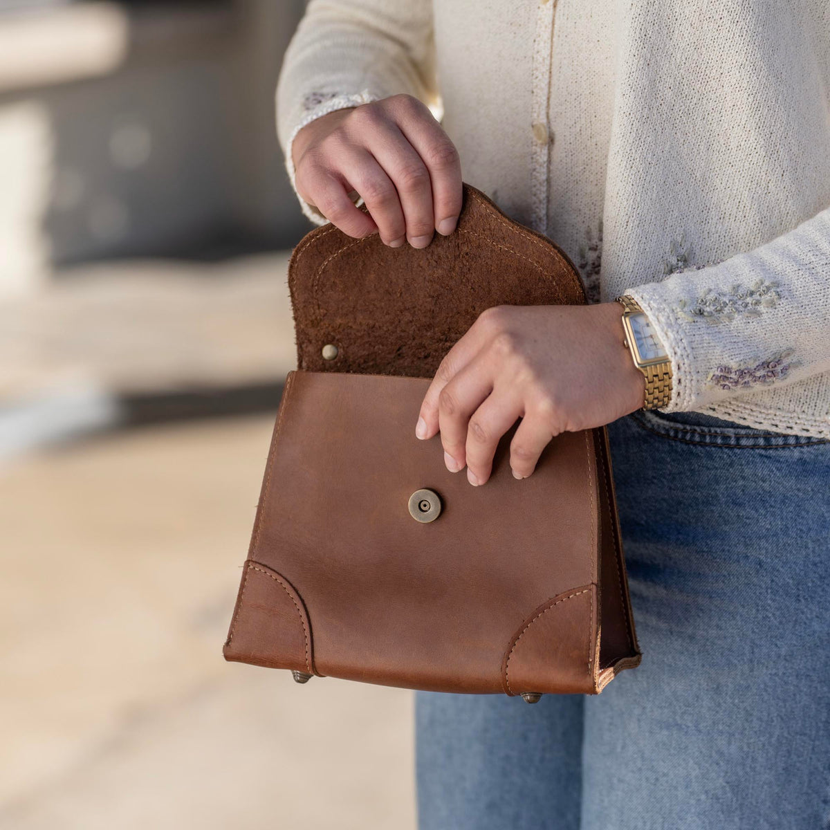 The Aly Fine Leather Women's Petite Purse