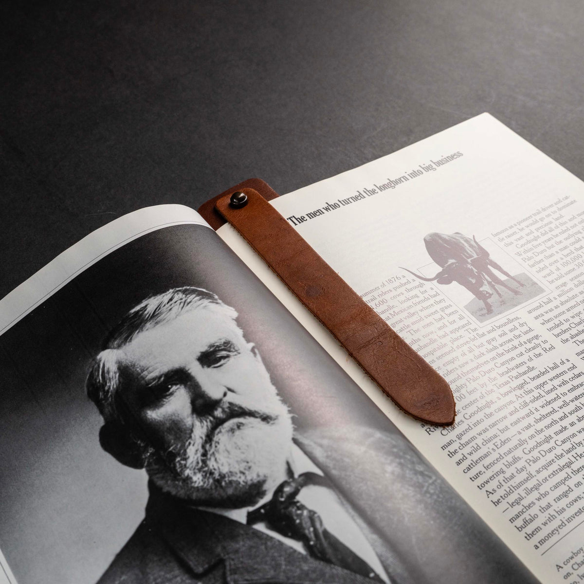 Your Logo + Our Leather - Personalized Fine Leather Double Bookmarks - Custom Logo and Corporate Gifting