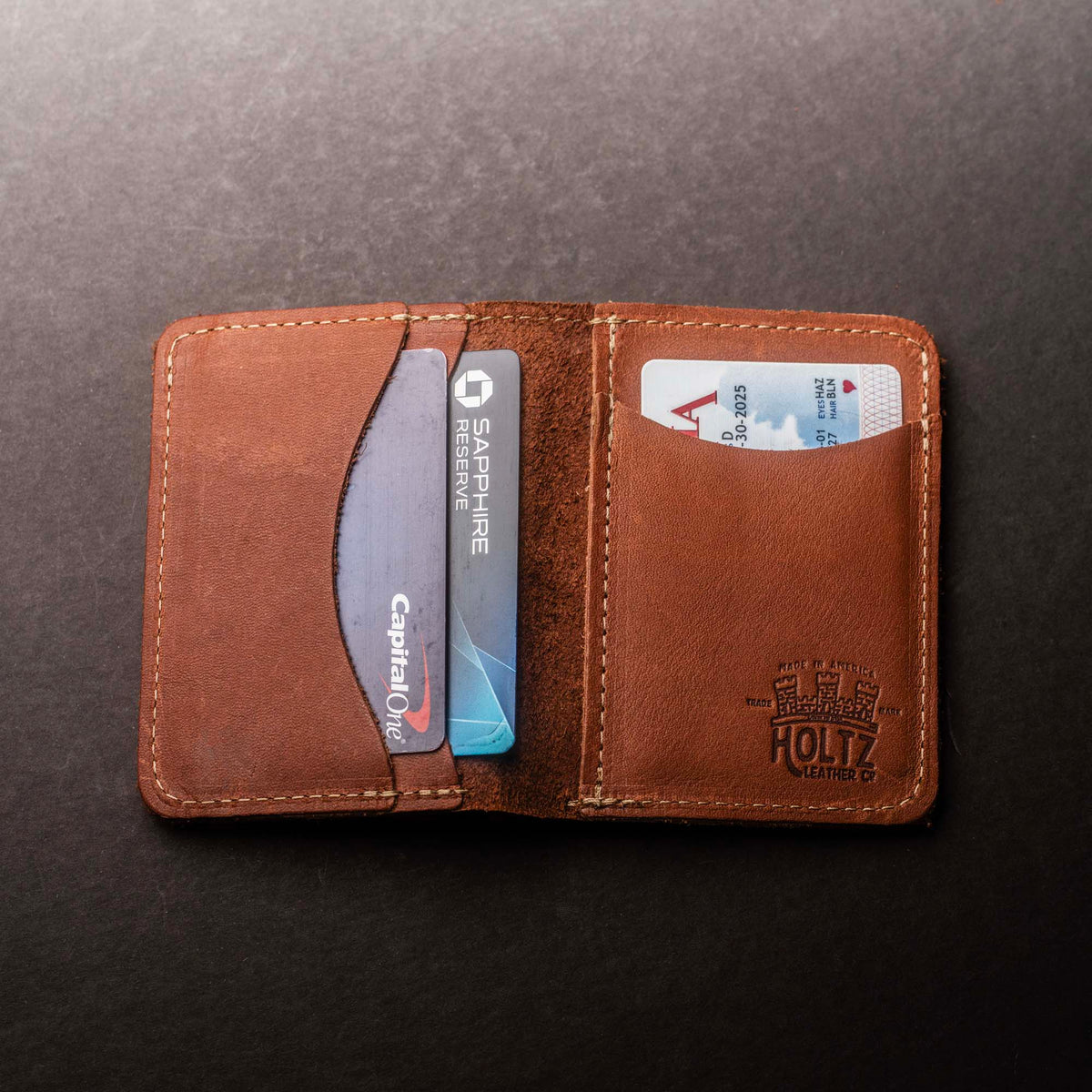 No. 714 Babe Ruth – Personalized Fine Leather Bifold Front Pocket Wallet