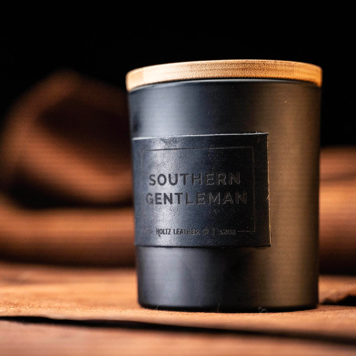 Southern Gentleman - Smolder Luxe Masculine Scented Leather Patch Candle
