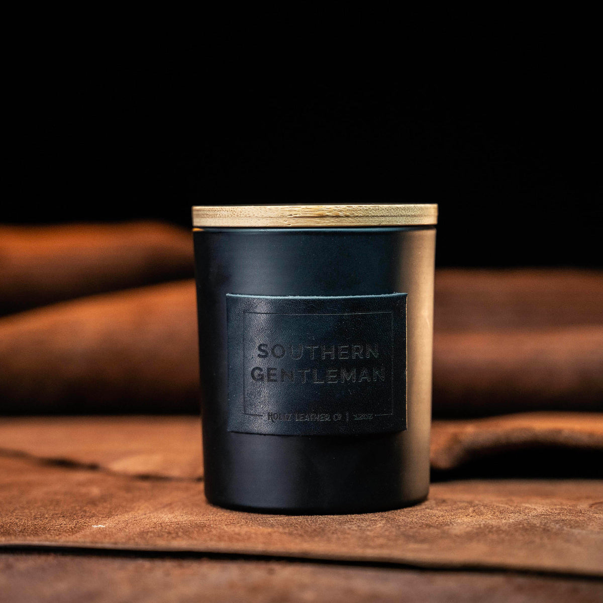 Southern Gentleman - Smolder Luxe Masculine Scented Leather Patch Candle