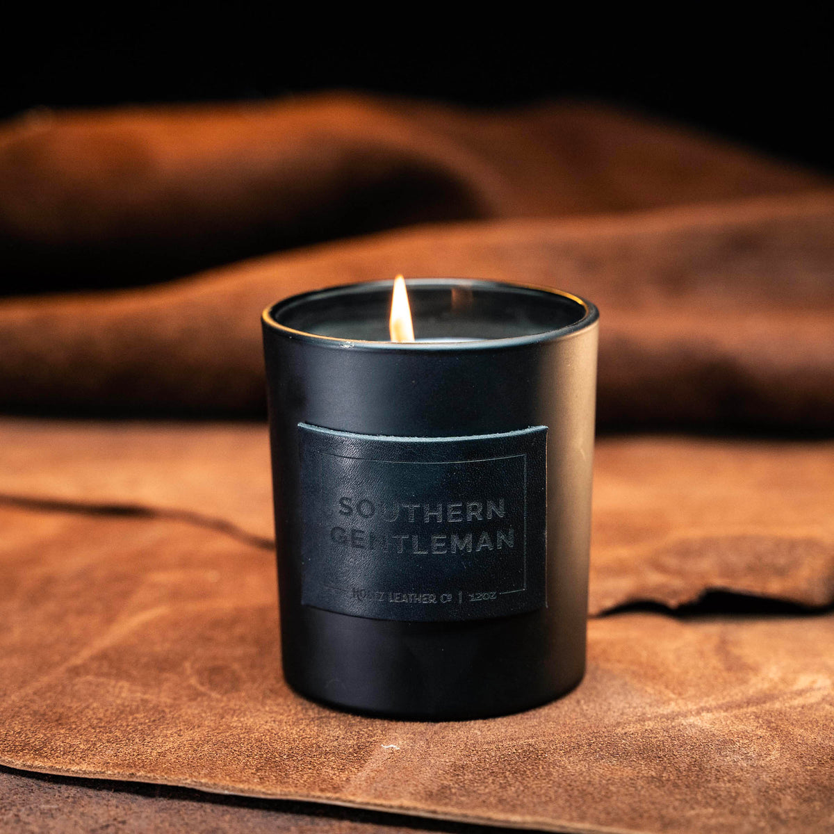 Southern Gentleman - Smolder Luxe Masculine Scented Leather Patch Candle