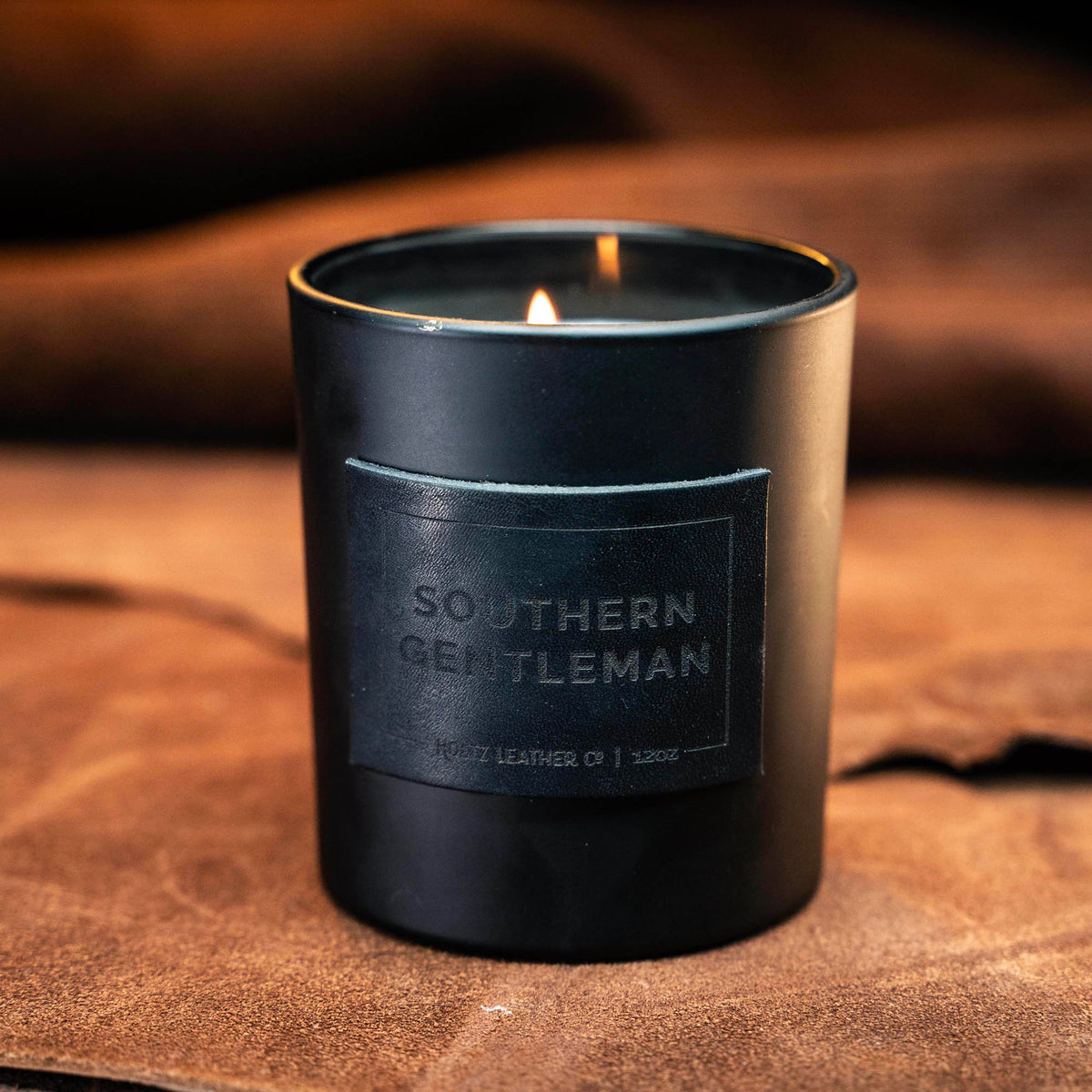 Southern Gentleman - Smolder Luxe Masculine Scented Leather Patch Candle
