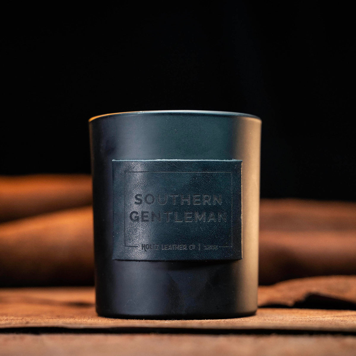 Southern Gentleman - Smolder Luxe Masculine Scented Leather Patch Candle