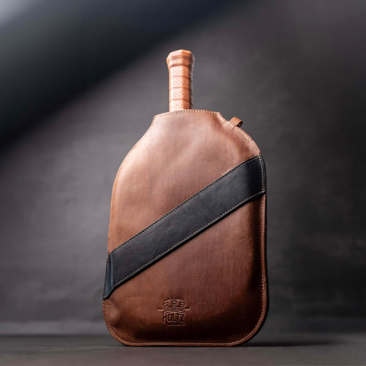 The Avery Personalized Leather Pickleball Sleeve Cover