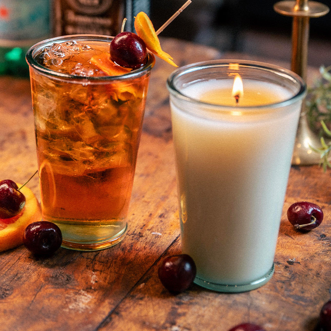 The Whiskey Sour Candle - 10 oz - Reusable Vintage-Style Vessel