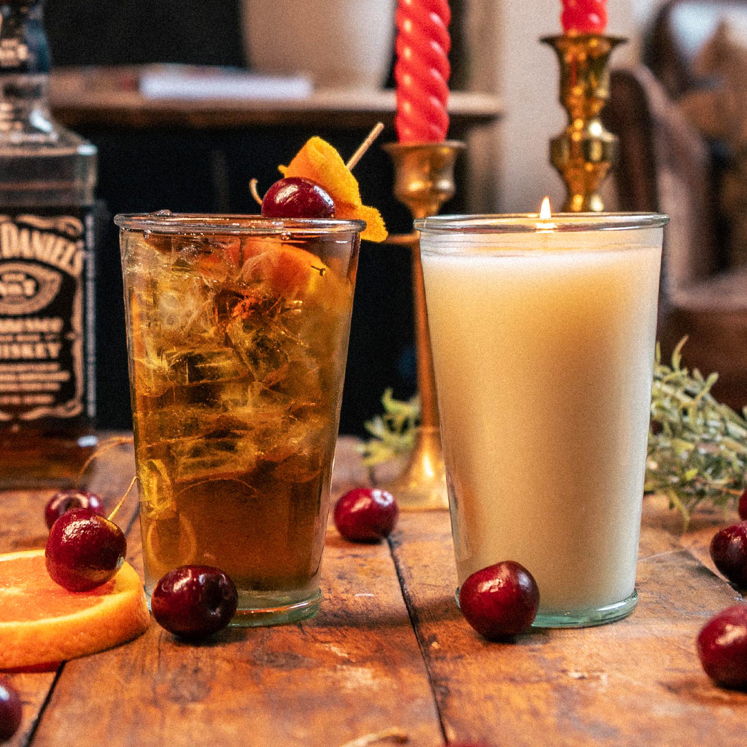 The Whiskey Sour Candle - 10 oz - Reusable Vintage-Style Vessel