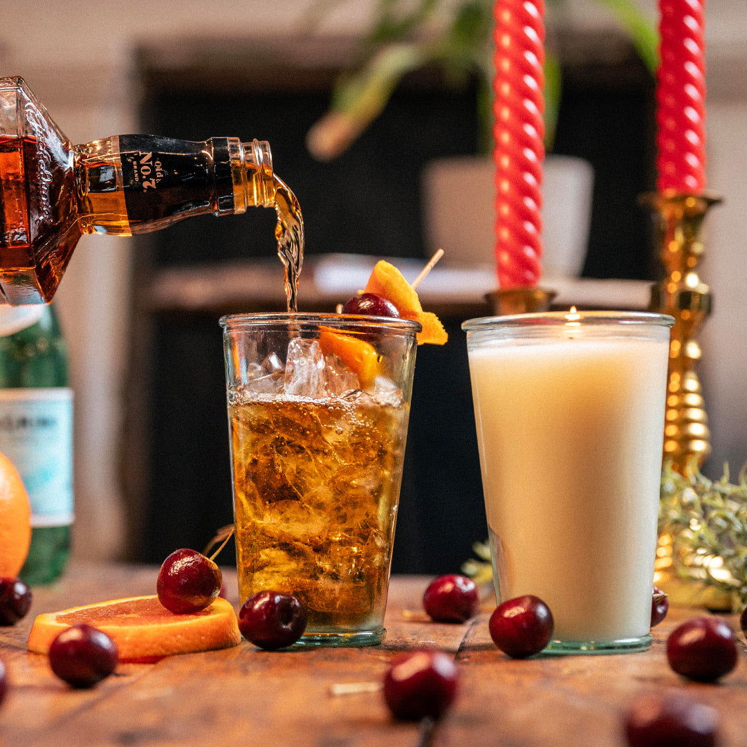 The Whiskey Sour Candle - 10 oz - Reusable Vintage-Style Vessel