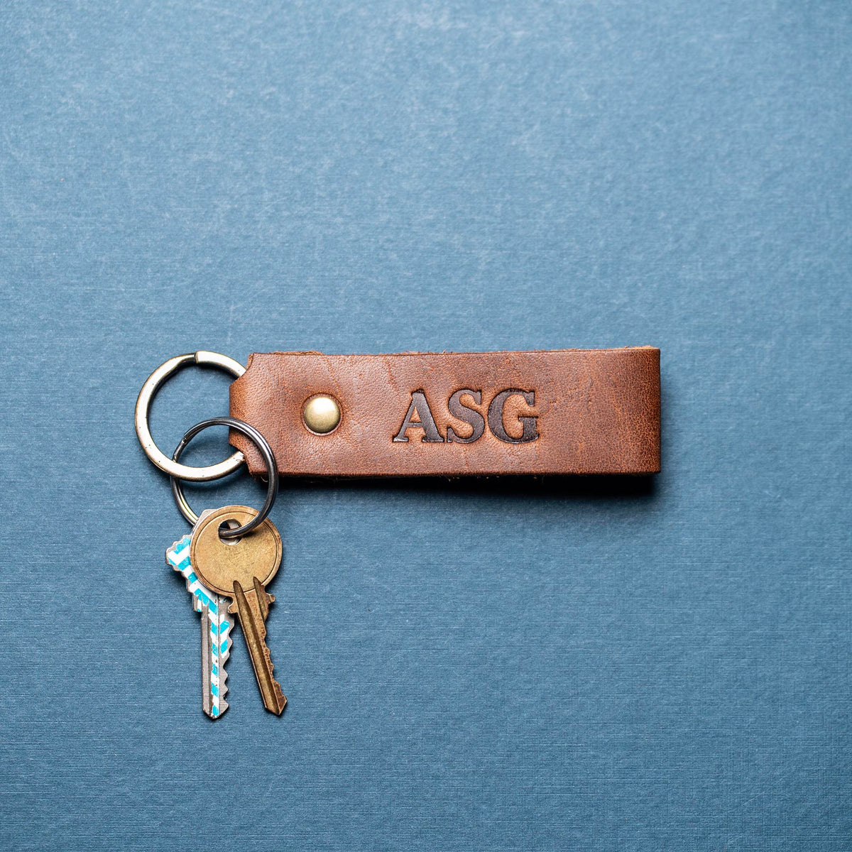 The Tucker Fine Leather Keychain Key ring