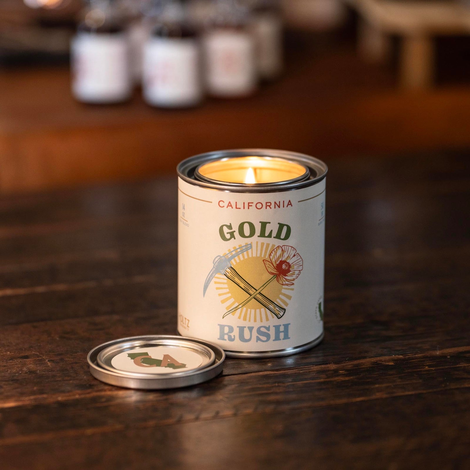 California – Gold Rush State Candle - Shoporiaz