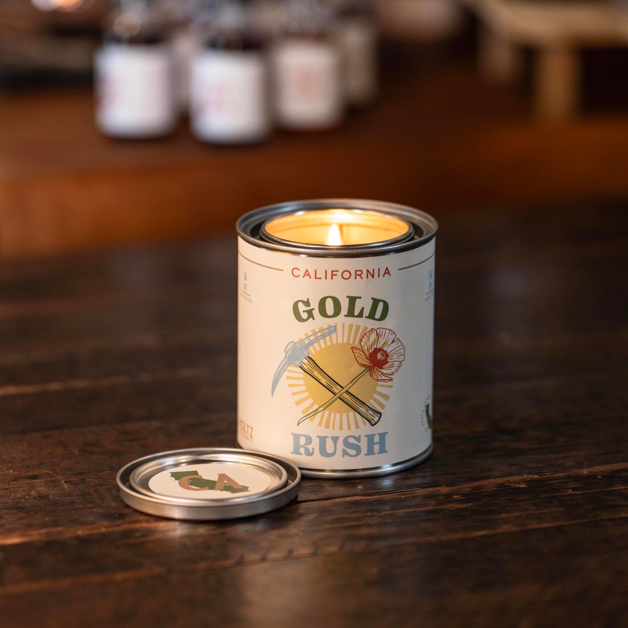 California – Gold Rush State Candle - Shoporiaz