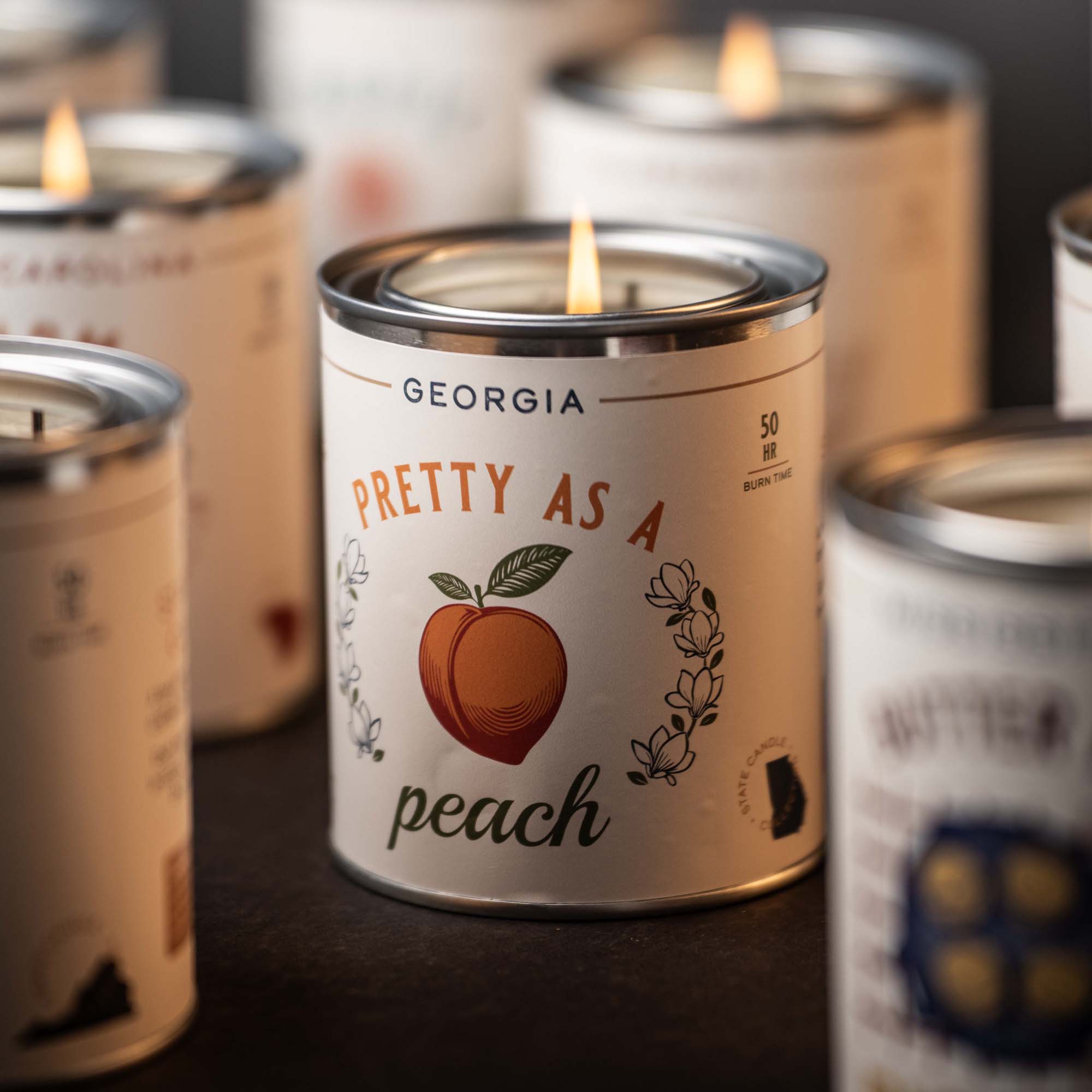 Georgia - Pretty as a Peach State Candle - Shoporiaz